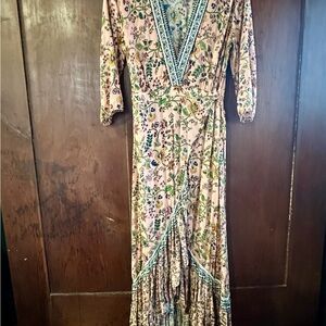 FARM Rio Multicolor Floral High Low Dress